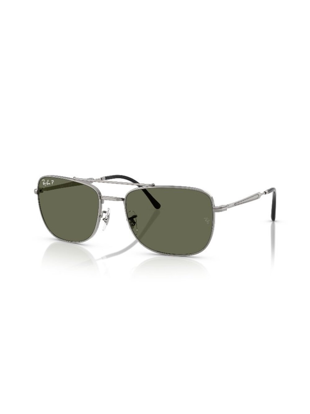 New Ray-Ban Unisex Sunglasses Grey Green Lens Metal Frame Ray Ban RB3755 004 58